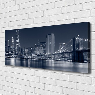 Canvas Kunstdruck Stadt Brücke Architektur