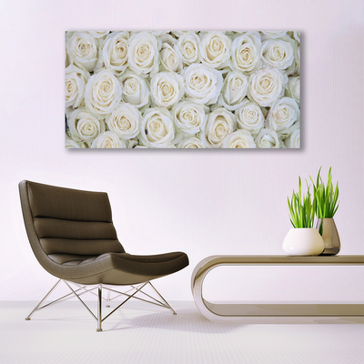 Canvas Kunstdruck Rosen Pflanzen