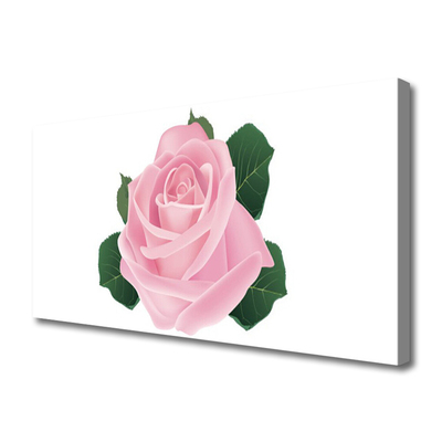 Canvas Kunstdruck Rose Pflanzen