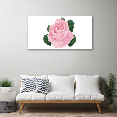 Canvas Kunstdruck Rose Pflanzen