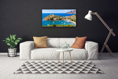 Canvas Kunstdruck Meeresarm Landschaft