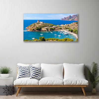 Canvas Kunstdruck Meeresarm Landschaft