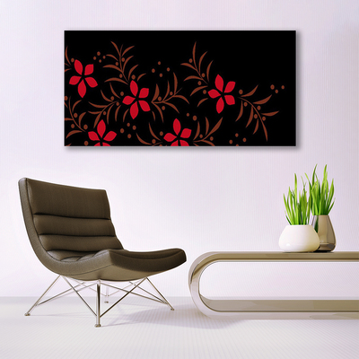 Canvas Kunstdruck Blumen Kunst