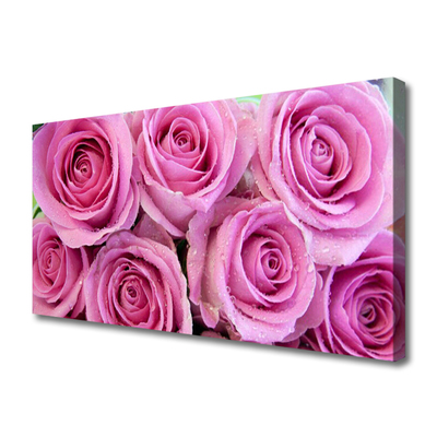 Canvas Kunstdruck Rosen Pflanzen