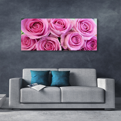 Canvas Kunstdruck Rosen Pflanzen