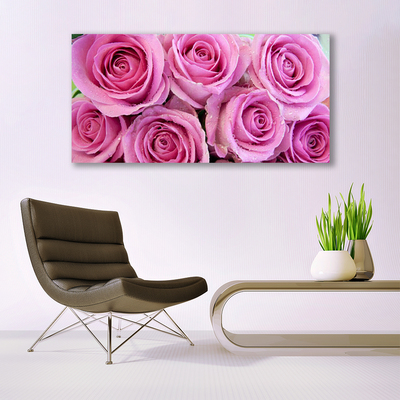 Canvas Kunstdruck Rosen Pflanzen