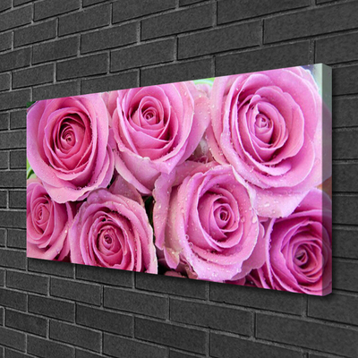 Canvas Kunstdruck Rosen Pflanzen