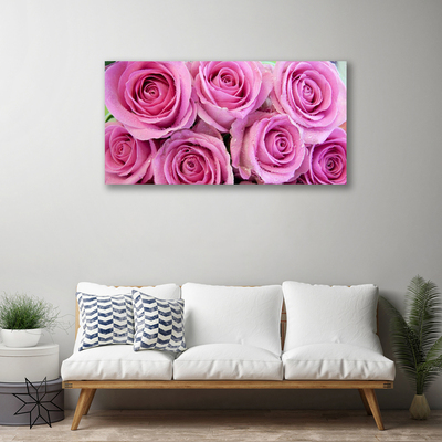 Canvas Kunstdruck Rosen Pflanzen