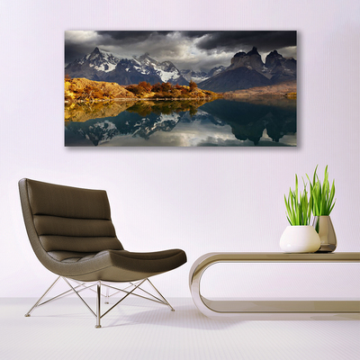 Canvas Kunstdruck Gebirge See Landschaft