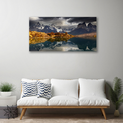 Canvas Kunstdruck Gebirge See Landschaft