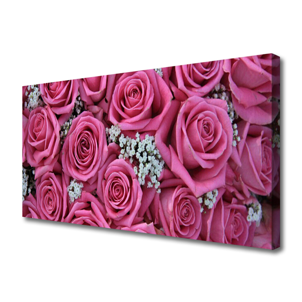 Canvas Kunstdruck Rosen Pflanzen