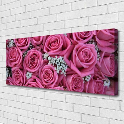 Canvas Kunstdruck Rosen Pflanzen