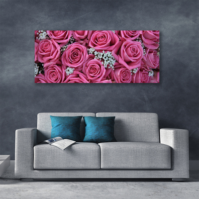 Canvas Kunstdruck Rosen Pflanzen