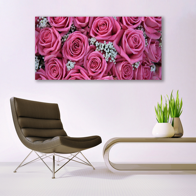 Canvas Kunstdruck Rosen Pflanzen