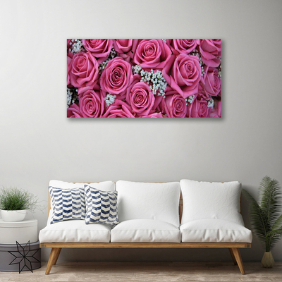 Canvas Kunstdruck Rosen Pflanzen