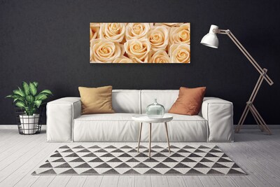 Canvas Kunstdruck Rosen Pflanzen