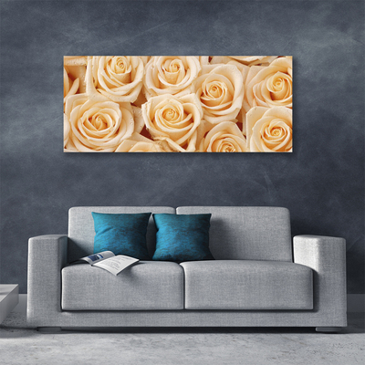 Canvas Kunstdruck Rosen Pflanzen