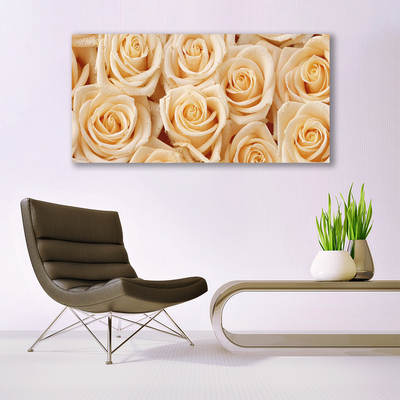 Canvas Kunstdruck Rosen Pflanzen