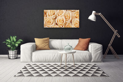 Canvas Kunstdruck Rosen Pflanzen