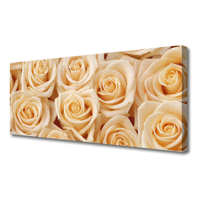 Canvas Kunstdruck Rosen Pflanzen