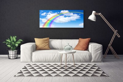 Canvas Kunstdruck Regenbogen Natur