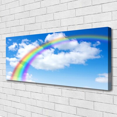 Canvas Kunstdruck Regenbogen Natur