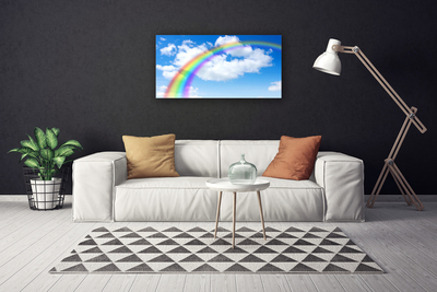 Canvas Kunstdruck Regenbogen Natur