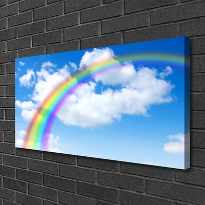 Canvas Kunstdruck Regenbogen Natur