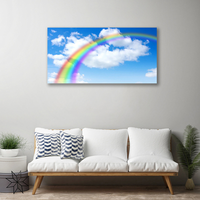 Canvas Kunstdruck Regenbogen Natur