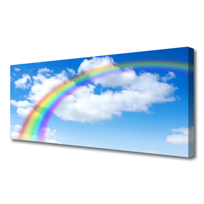 Canvas Kunstdruck Regenbogen Natur