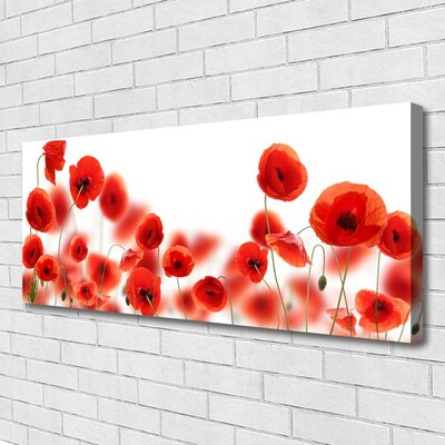 Canvas Kunstdruck Mohnblumen Pflanzen