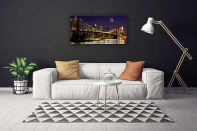 Canvas Kunstdruck Brücke Architektur