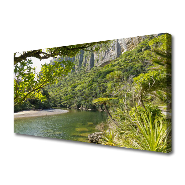 Canvas Kunstdruck See Natur