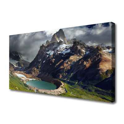 Canvas Kunstdruck Gebirge Bucht Landschaft