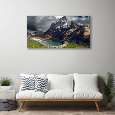 Canvas Kunstdruck Gebirge Bucht Landschaft