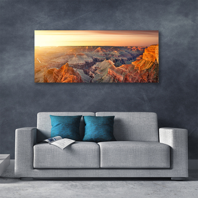 Canvas Kunstdruck Gebirge Landschaft