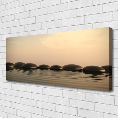 Leinwand-Bilder Steine Wasser Kunst