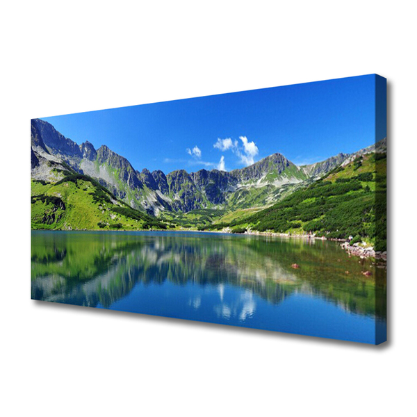 Leinwand-Bilder Gebirge See Landschaft