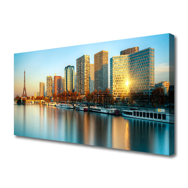 Leinwand-Bilder Stadt Meer Gebäude