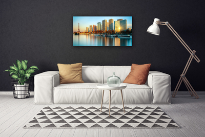 Leinwand-Bilder Stadt Meer Gebäude