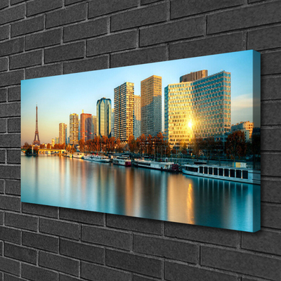 Leinwand-Bilder Stadt Meer Gebäude