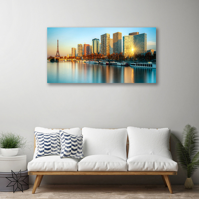 Leinwand-Bilder Stadt Meer Gebäude
