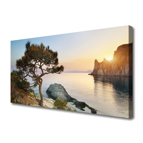 Leinwand-Bilder See Baum Landschaft