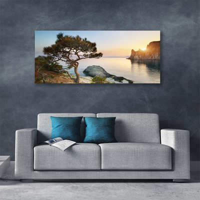 Leinwand-Bilder See Baum Landschaft