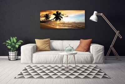 Leinwand-Bilder Palmen Strand Meer Landschaft