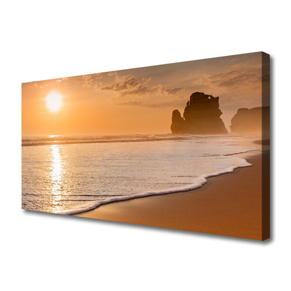 Leinwand-Bilder Meer Strand Sonne Landschaft