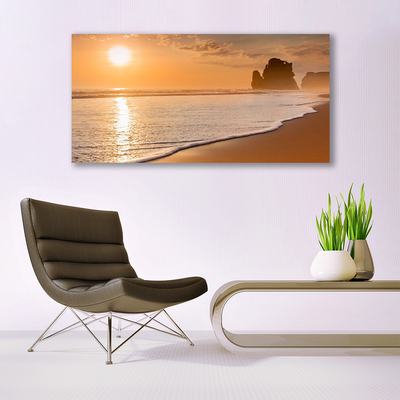 Leinwand-Bilder Meer Strand Sonne Landschaft