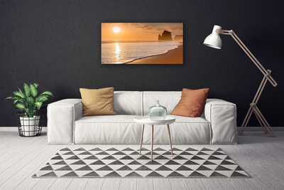 Leinwand-Bilder Meer Strand Sonne Landschaft