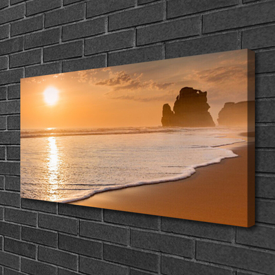 Leinwand-Bilder Meer Strand Sonne Landschaft