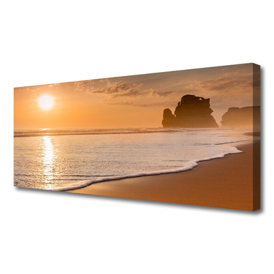 Leinwand-Bilder Meer Strand Sonne Landschaft